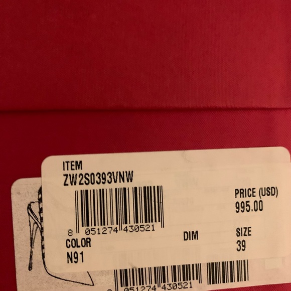 Rockstar Valentino 4 in heels . Size 39 . Box and Valentino shoe bag included - Picture 5 of 5